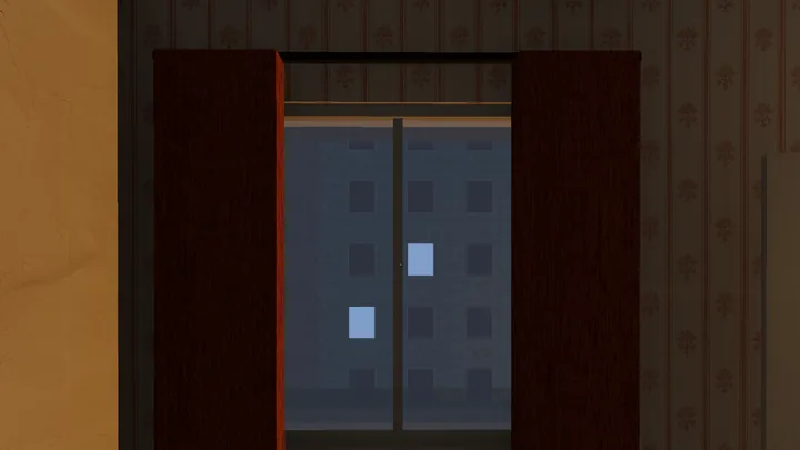 The flat, two months behind